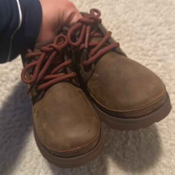 NWOT UGG boys Neumel II grizzly chukka boot size 12 - Picture 4 of 7
